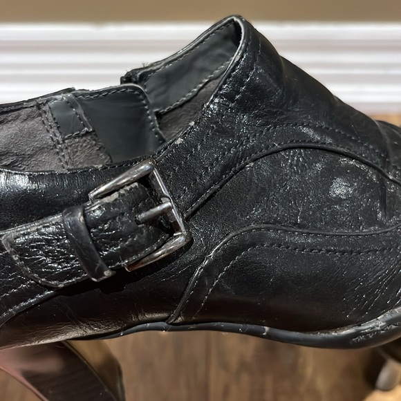 Aerolsoles low cut black zippered heeled ankle booties - Picture 11 of 13